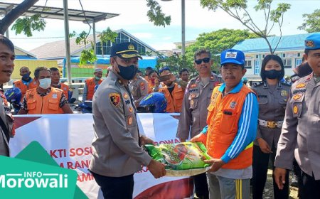 Harga BBM Naik, Polres Morowali Bantu Ringankan Beban Warga Yang Terdampak
