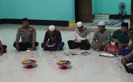 Tingkatkan Akhlak Dan Iman, Polsek Bungku Selatan Rutin Gelar Doa Bersama