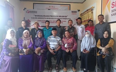 Tim Seleksi Bawaslu Kabupaten Morowali Zona II Sosialisasi Pendaftaran Calon Anggota Bawaslu