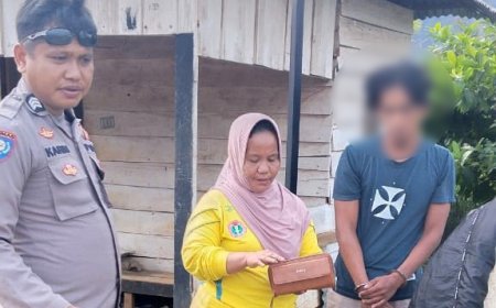 Bhabinkamtibmas Tanggap, Berhasil Mengamankan Pelaku Penjambretan di Desa Bahomotefe