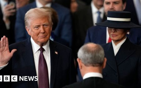 What executive orders did Trump sign on day one?