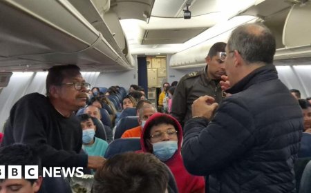 Colombian air force planes fetch deportees from US