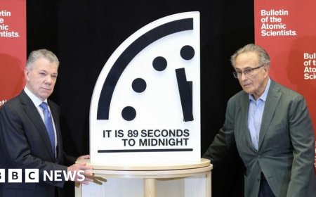 Doomsday Clock moved closest ever to destruction