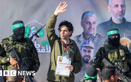 Three Israeli hostages and dozens of Palestinian prisoners released