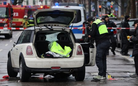 At least 20 injured after car drives into crowd in Germany’s Munich