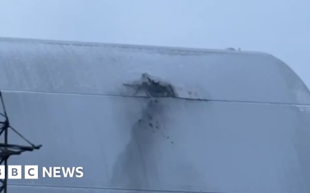 Chernobyl radiation shield hit by Russian drone, Ukraine says