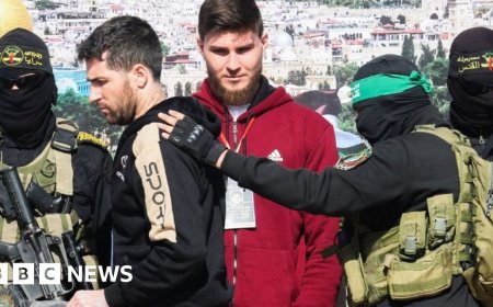 Israeli hostages and Palestinian inmates freed in latest ceasefire swap
