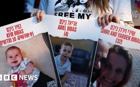 Hamas says it will return bodies of four hostages including Bibas family