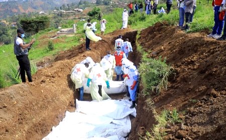 Video: Red Cross buries 18 bodies in mass grave amid Bukavu clashes