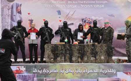 Hamas releases five captives in Gaza as part of ceasefire deal