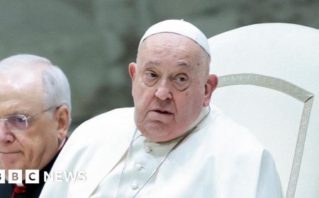 Pope has 'peaceful' night after condition described as 'critical'