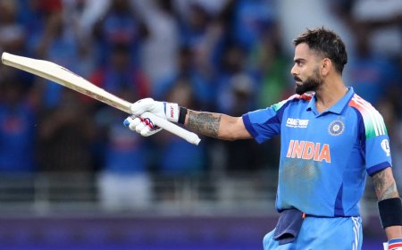 Kohli century leads India to win as Pakistan left on Champions Trophy brink