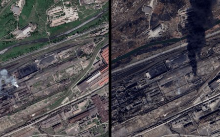 Russia-Ukraine war: Three years of fighting in satellite images