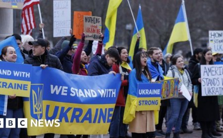 Protesters target JD Vance in Vermont after clash with Zelensky