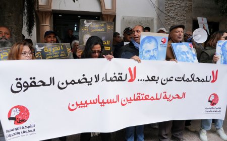 ‘A mockery’: Mass trial begins in Tunisia of political opponents