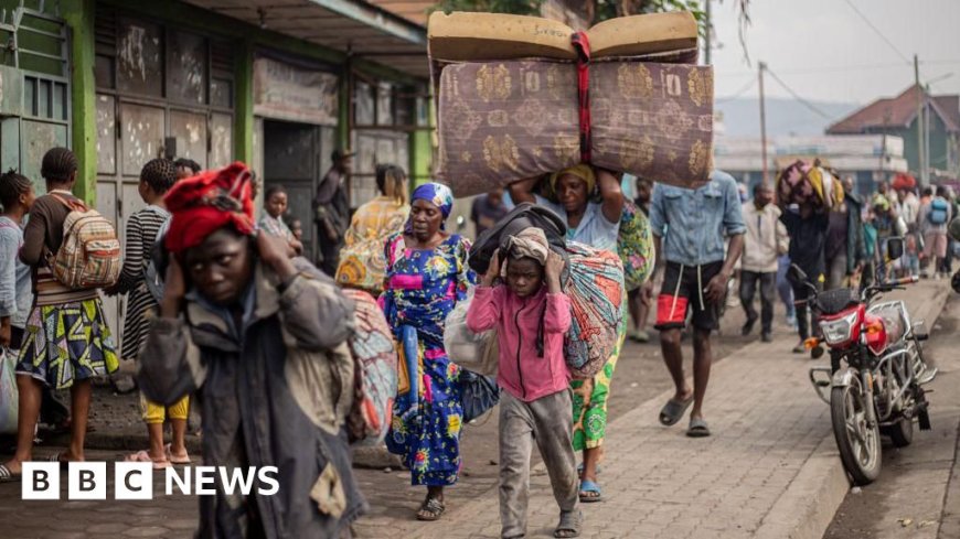 Rebels say they have taken key DR Congo city as thousands flee