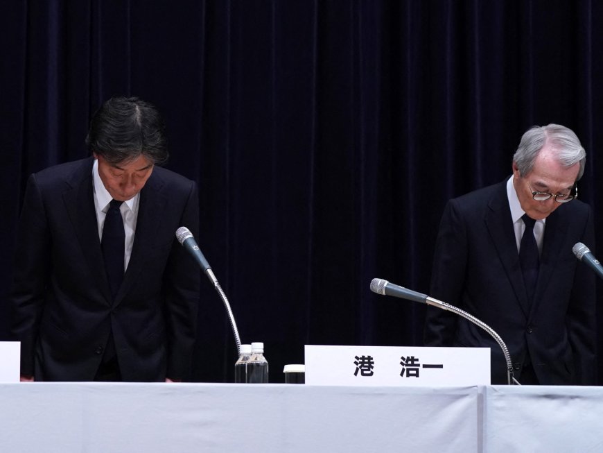 Top Fuji TV executives in Japan resign over sex scandal