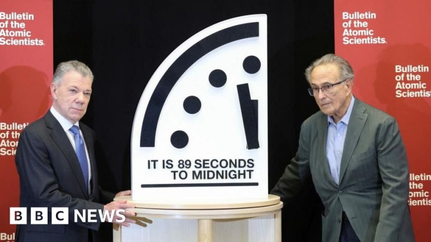 Doomsday Clock moved closest ever to destruction
