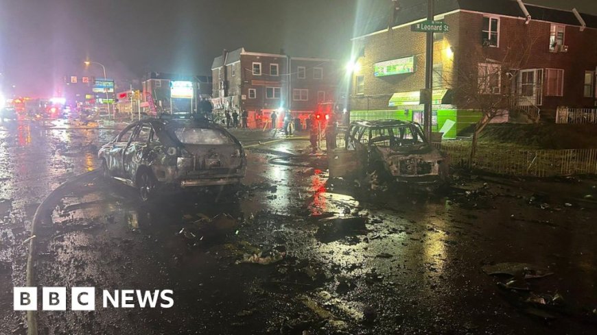 Small plane crashes into Philadelphia neighbourhood, causing explosions