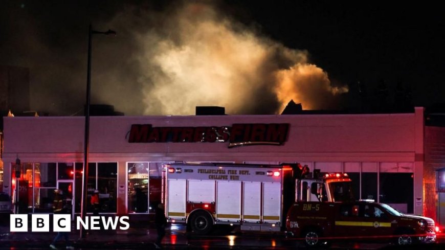 Medical jet carrying six crashes into Philadelphia neighbourhood