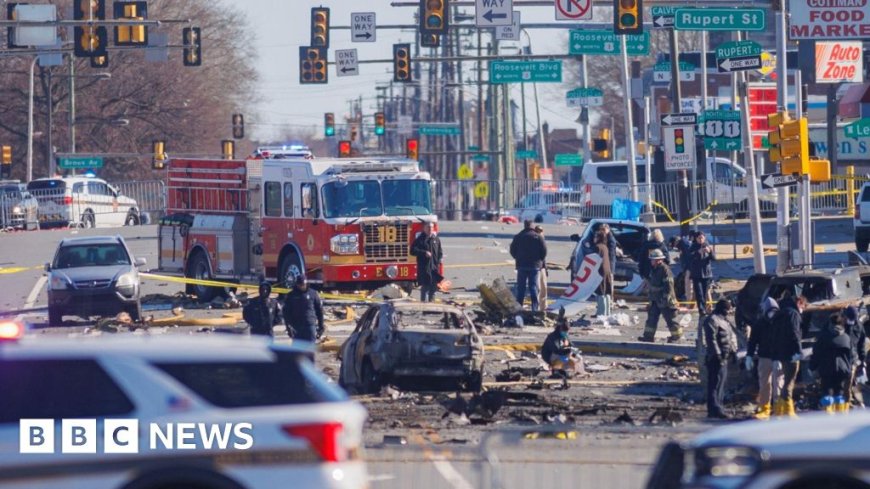 Mother and child among seven killed in Philadelphia medical jet crash