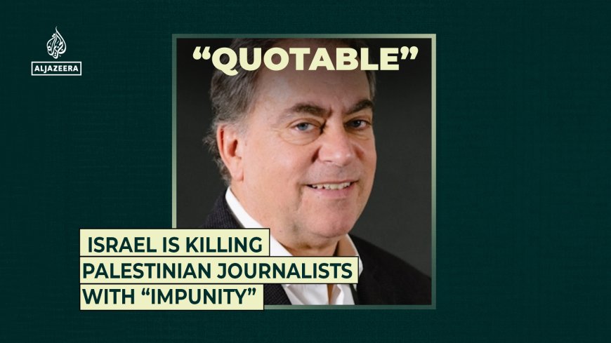 Israel is killing Palestinian journalists with “impunity”