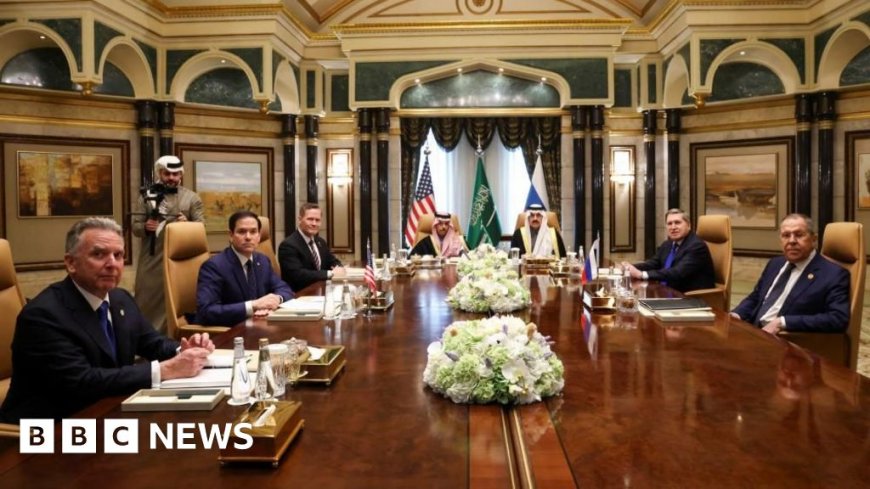 Who was at the table at US-Russia talks in Saudi Arabia?