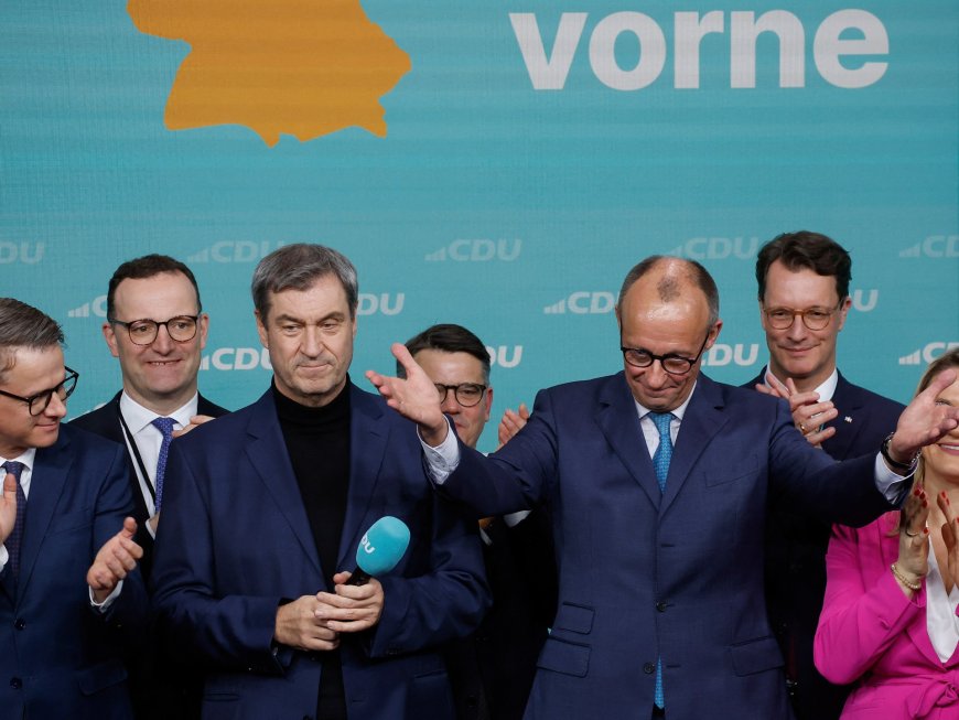 Germany’s CDU ahead in election exit poll, strong support for far right