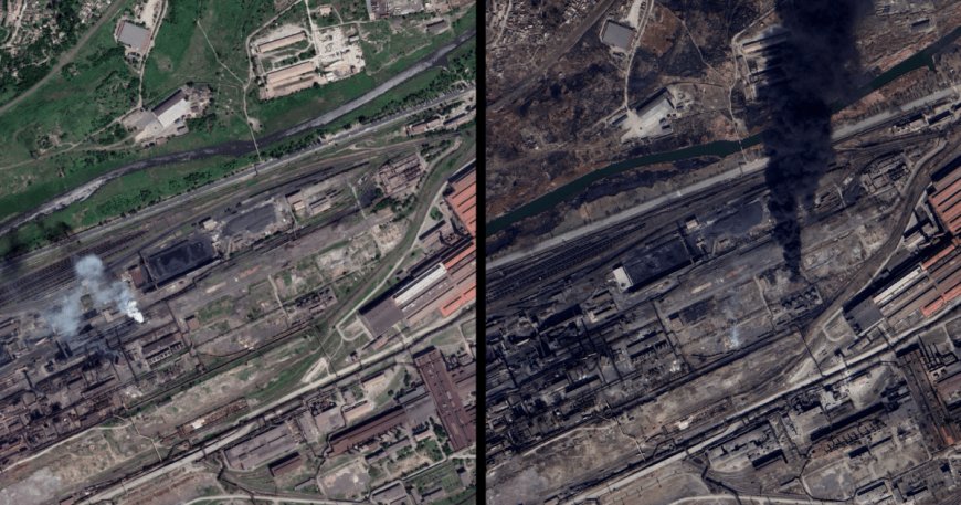 Russia-Ukraine war: Three years of fighting in satellite images