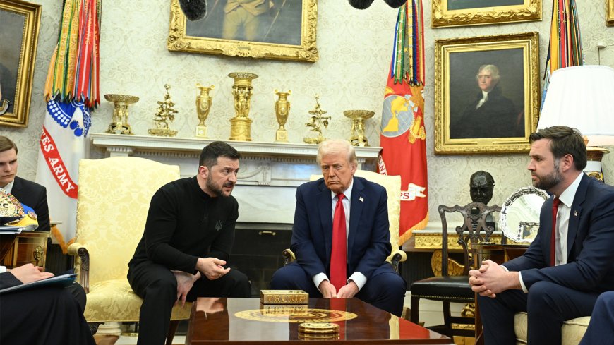 Trump and Zelenskyy in heated Oval Office discussion